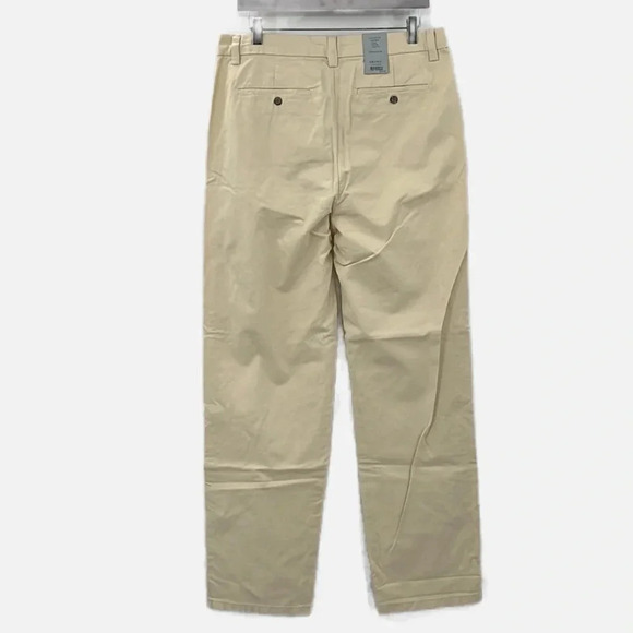 Amendi Gunnar in Light Beige Organic Cotton Pleat Front Button Fly Pants - Sz 32 - Picture 3 of 12